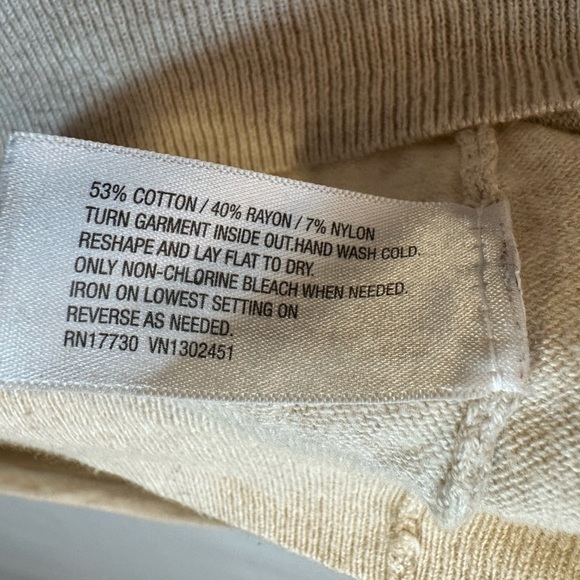 Merona Knit Tan Long Sleeve Peter Pan Gold Studded Embellished Collar Sweater XS - Picture 10 of 13